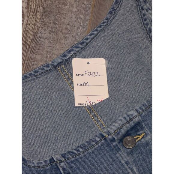 Women’s ETICA X ANTHROPOLOGIE Ivy denim jumpsuit size medium - Picture 14 of 14